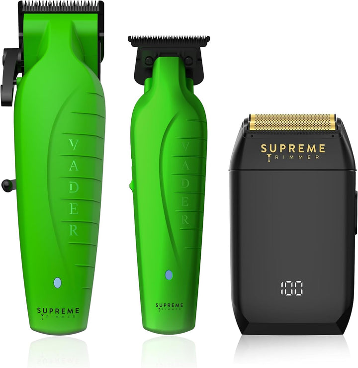 3-in-1 Professional Set - Hair Trimmer, Clipper, and Shaver - Supreme Trimmer Mens Trimmer Grooming kit 