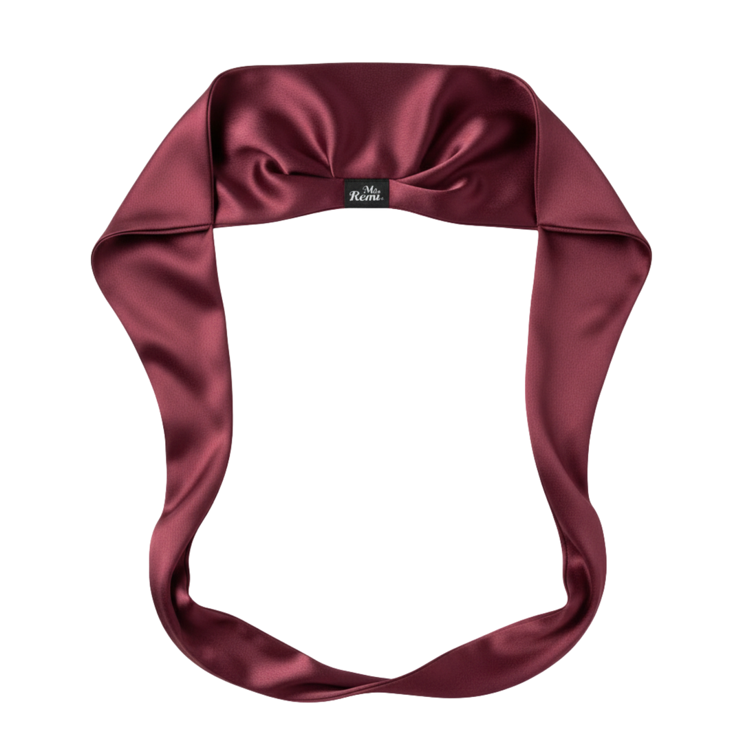 Ms. Remi Effortless Turban Scarf Open Top, 1 Count, Burgundy & Olive
