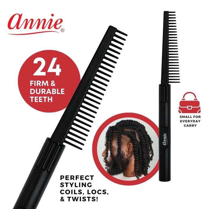 Annie Twist Comb, 1 Count, Black