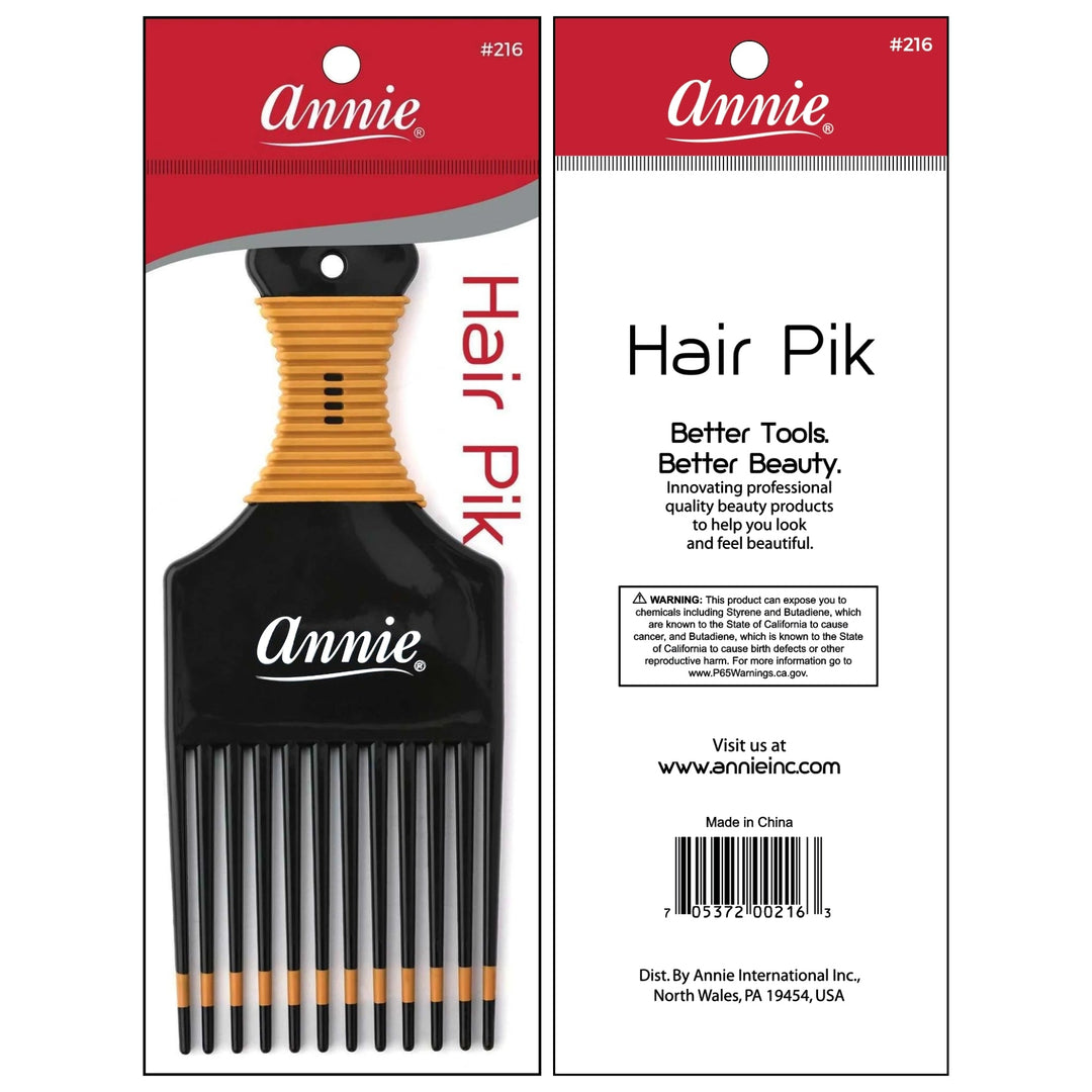 Annie Hair Pik, 1 Count, Assorted Two-Tone