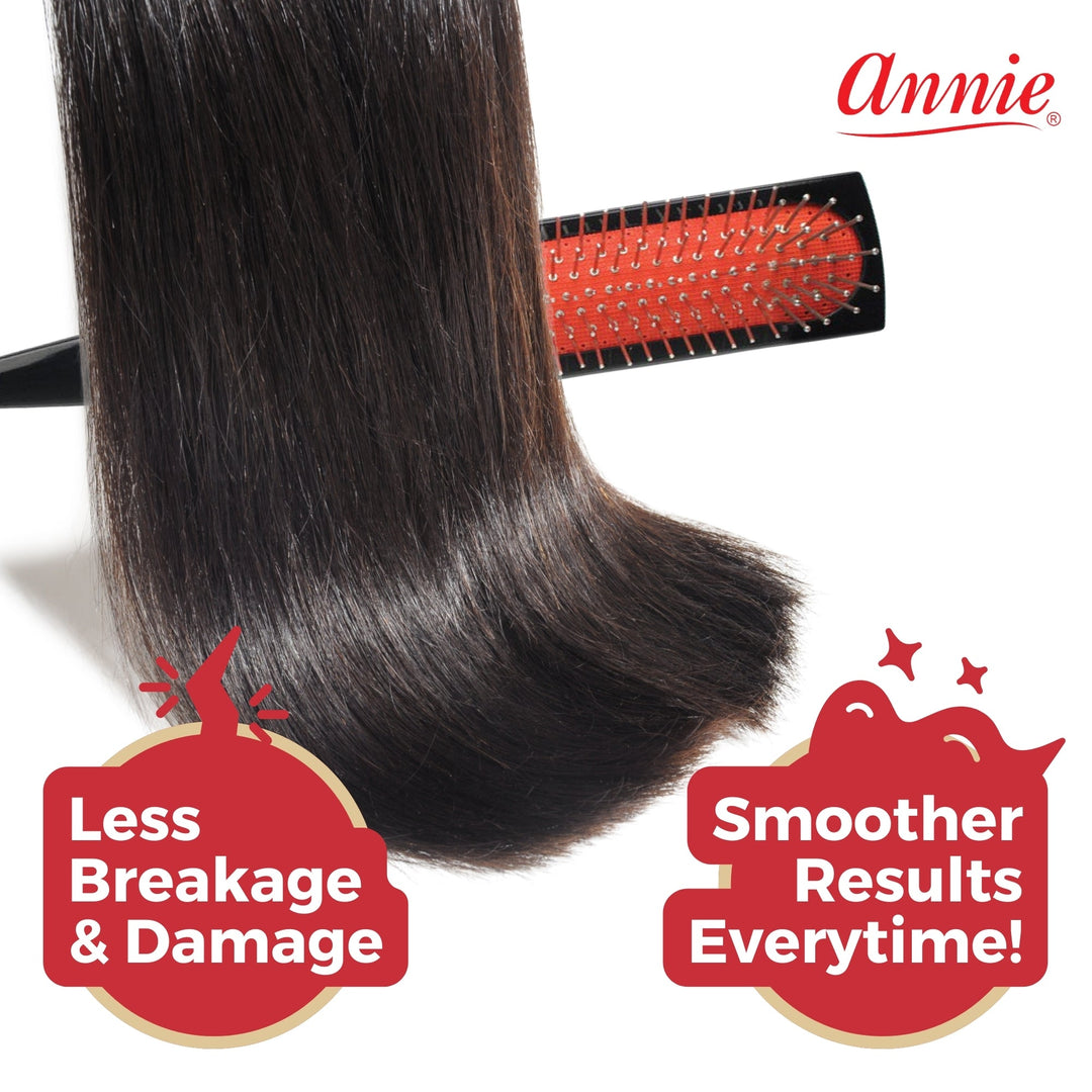 Annie Premium Wire Wig Brush with Pointed Tip, Black