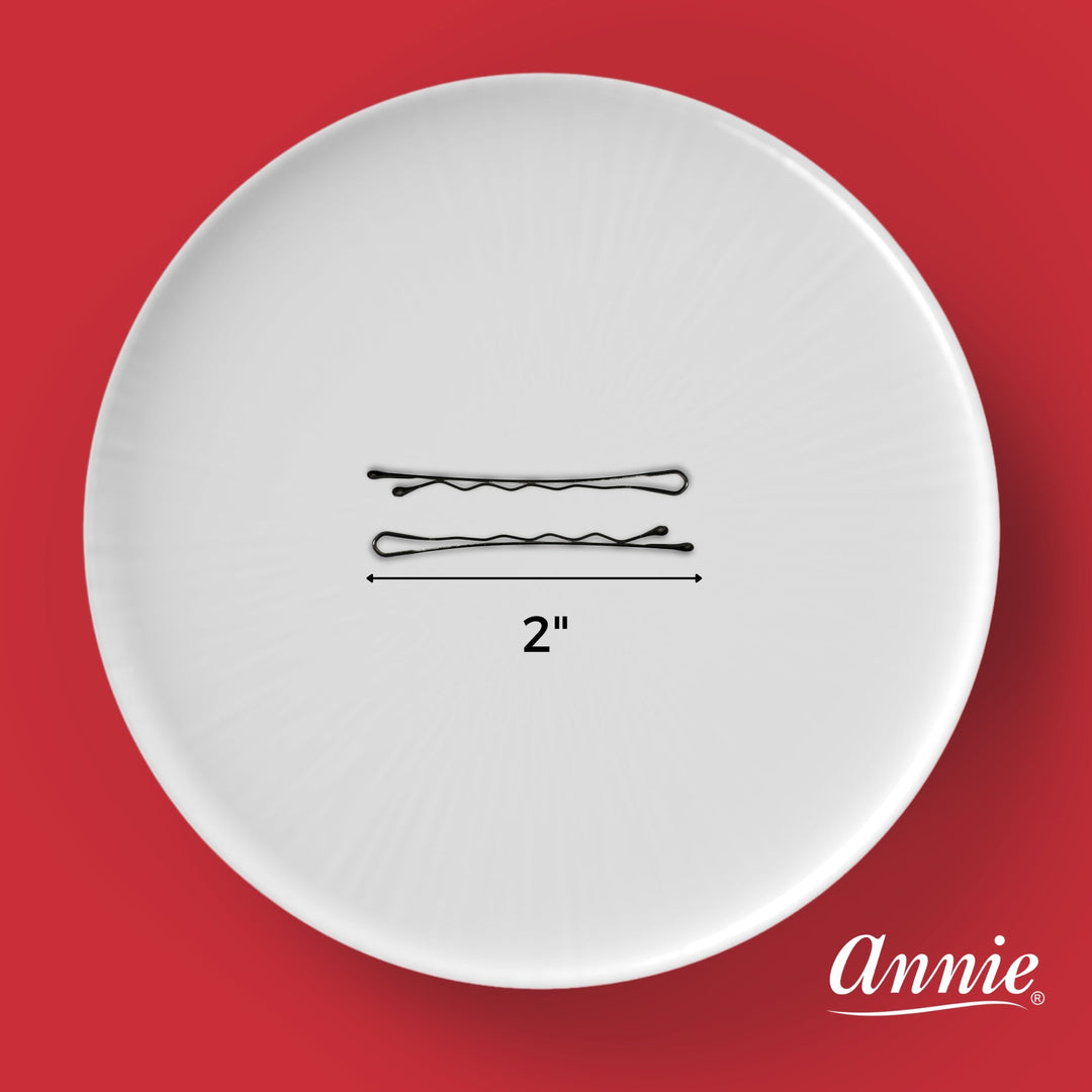Annie Bob Pins Crimped 2 Inch, 1lb Box, Black