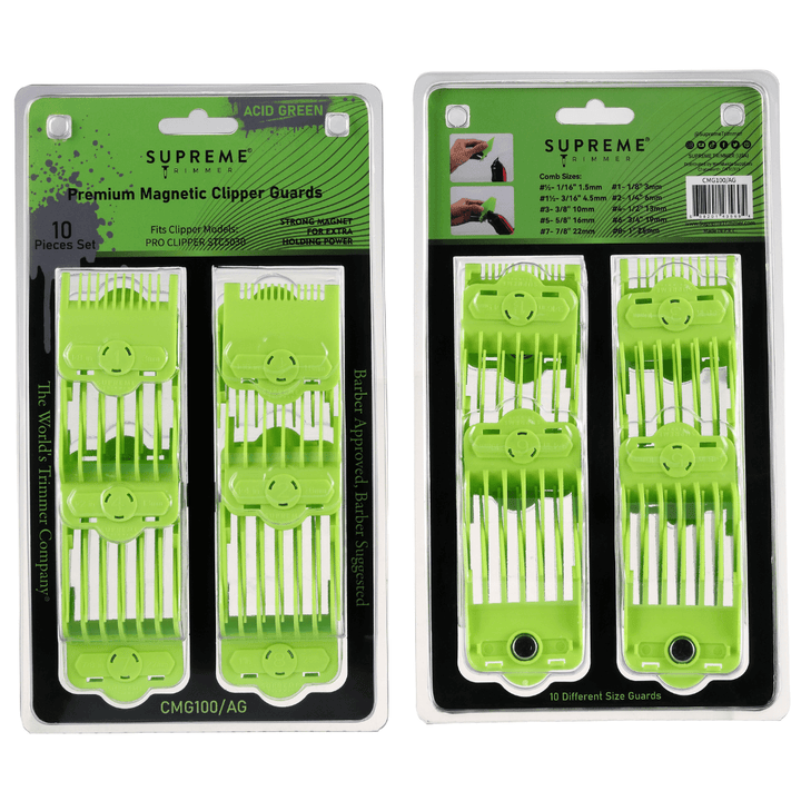 Magnetic/Clip Guards for Clippers (10 piece) CMG100