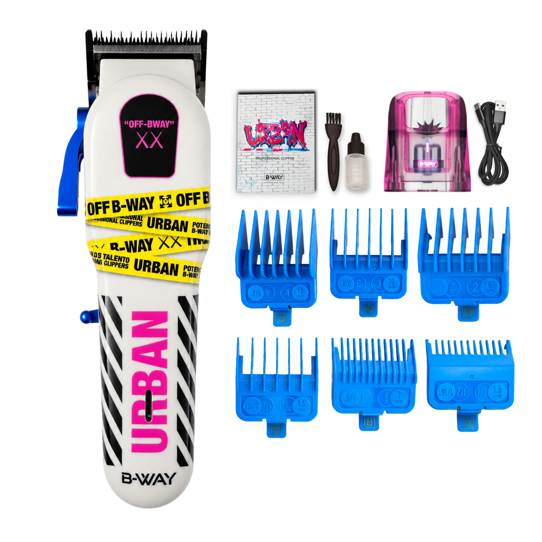 B-WAY NEW URBAN Shorty Professional Cordless Clipper – 8,000 RPM
