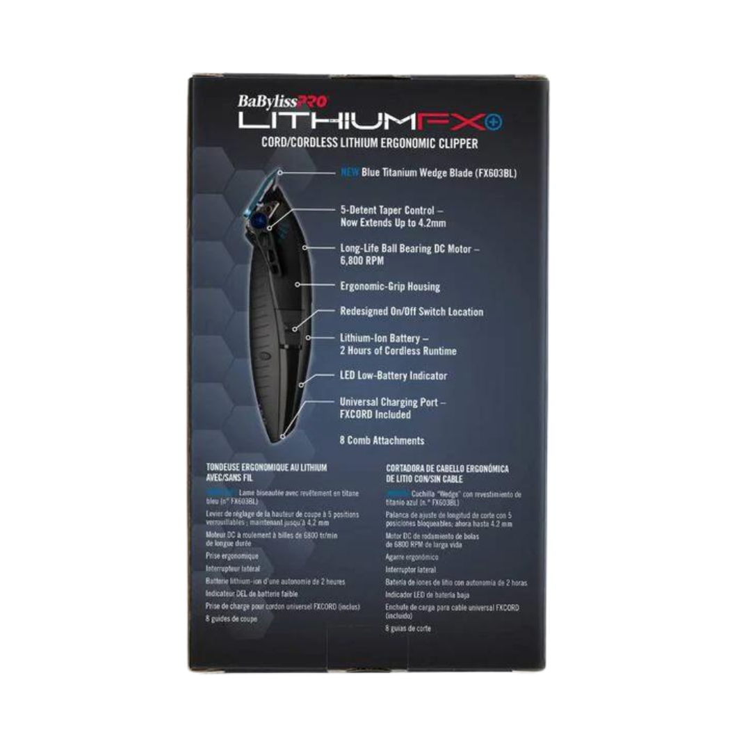 BaBylissPRO Limited Edition Lithium FX Matte Black Clipper