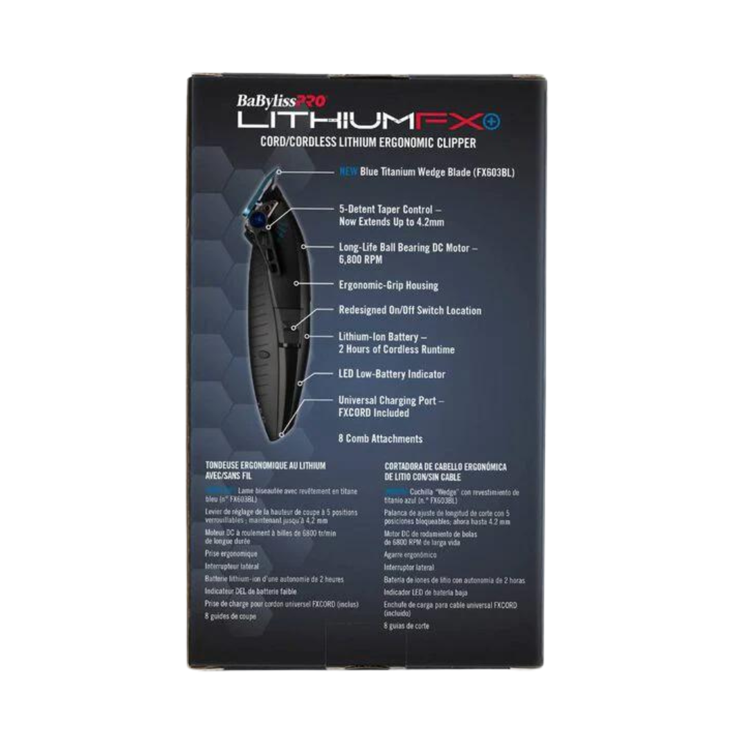 BaBylissPRO Limited Edition Lithium FX Matte Black Clipper BaBylissPRO Limited Edition Lithium FX Matte Black Clipper