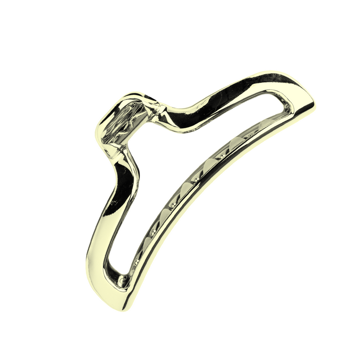 Annie Shiny Large Open Jaw Clip 12.5cm, 1 Count Metallic Hair Clip, Gold