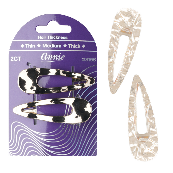 Annie XL Snap Clip, 2 Count Fashion Hair Clip, Rose Gold