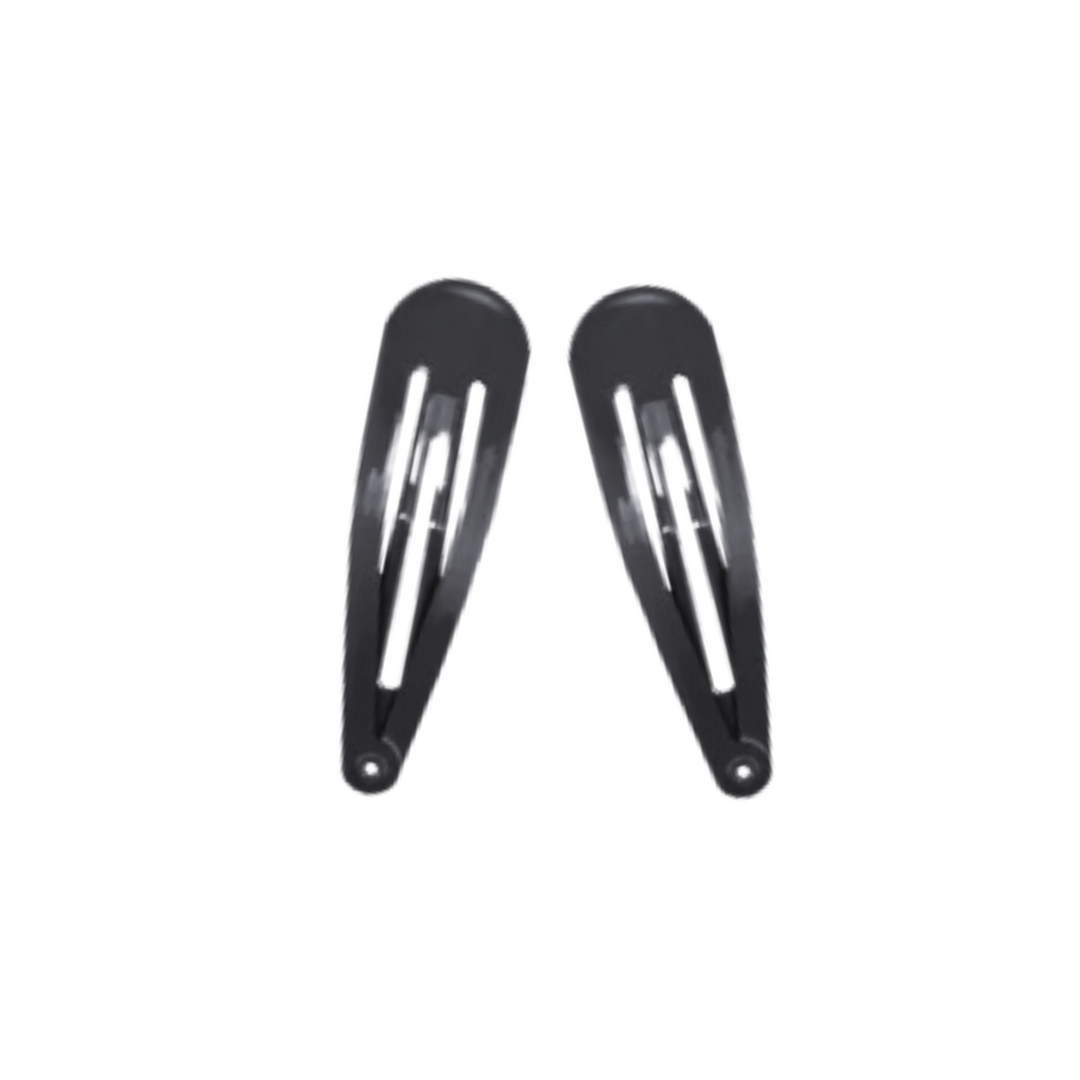 Annie XL Snap Clip, 2 Count Fashion Hair Clip, Gunmetal