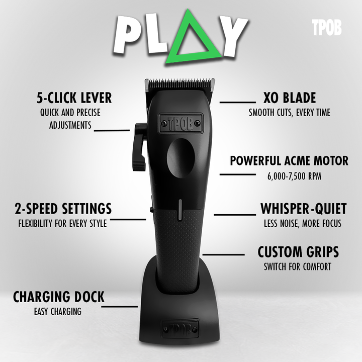 PLAY Black/White Clipper by TPOB