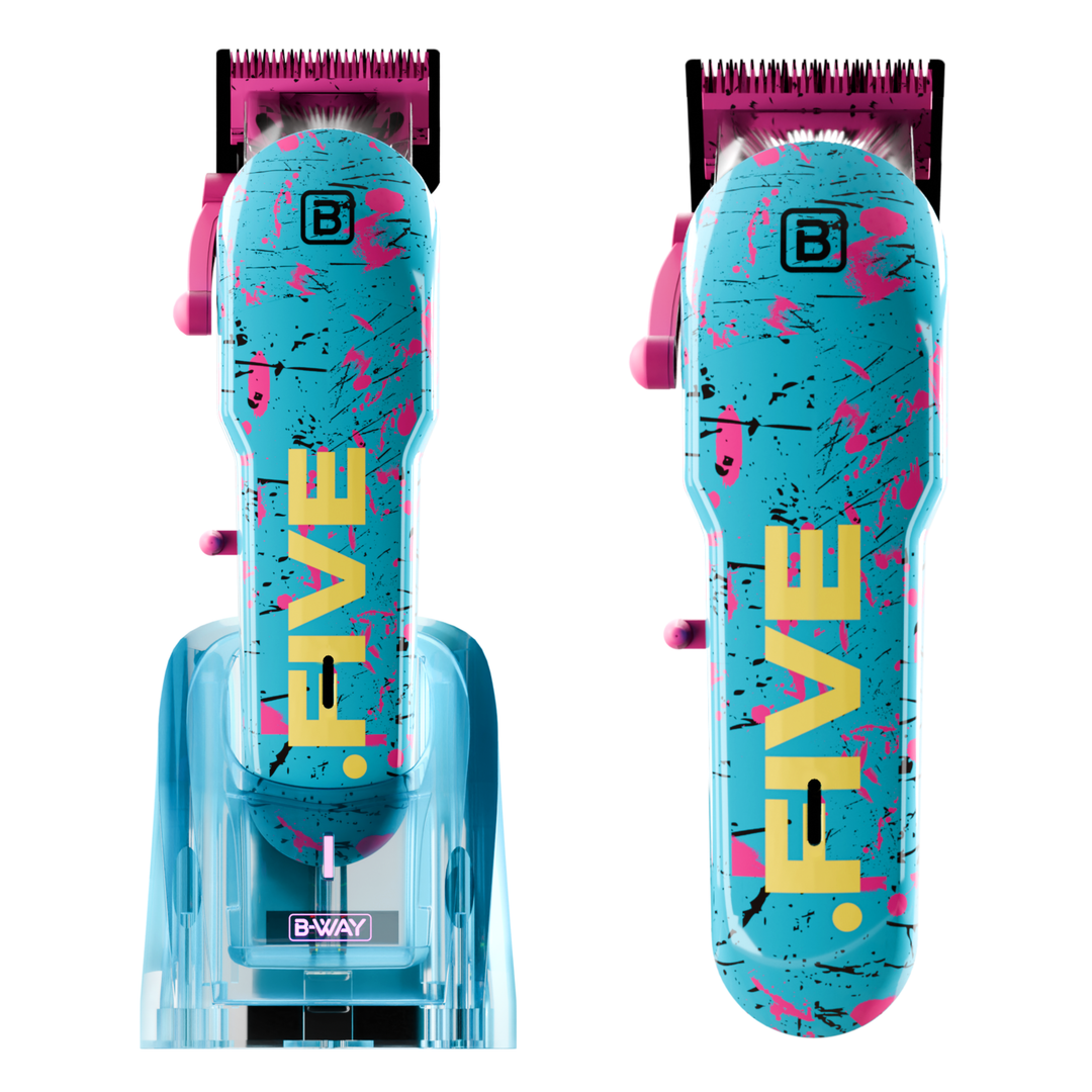 B-WAY NEW FIVE Professional Cordless Clipper – 8,100 RPM