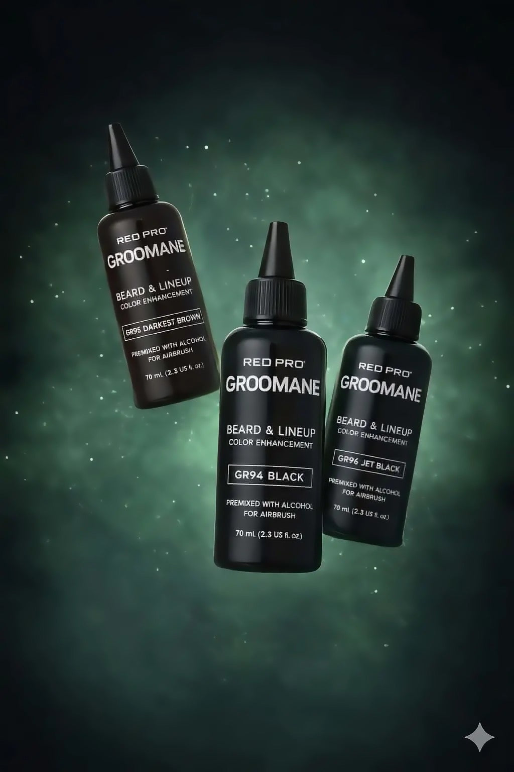 NoClogg™ Groomane AirBrush Pro Hair Dye – Semi-Permanent Airbrush Color for Hairline Enhancements & Gray Coverage