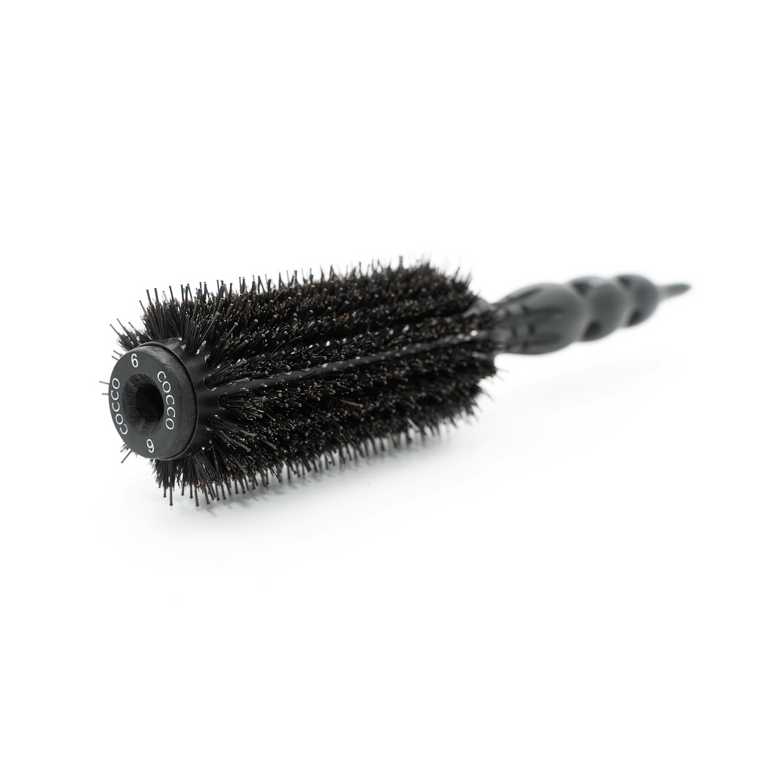 COCCO® Black Series Ceramic Boar Brush (Select Size)