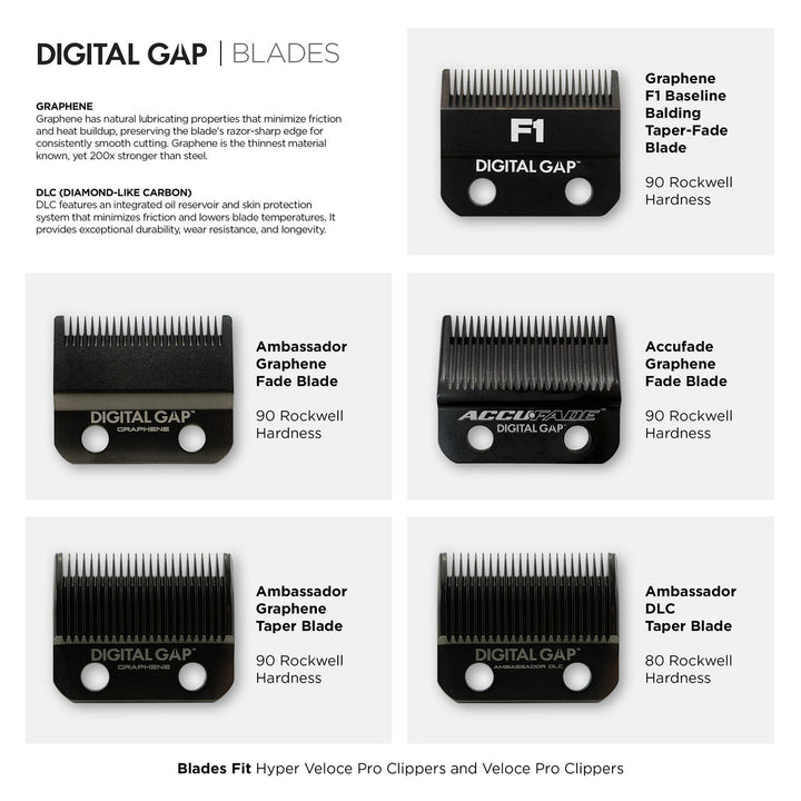 Digital Gap™ Ambassador Graphene Fade Clipper Blade