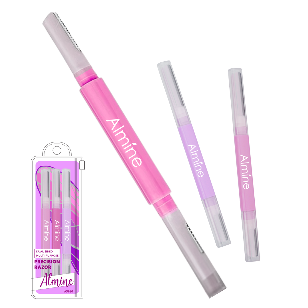 Almine Dual Ended Eyebrow Shaper, 3 Count, Assorted Color