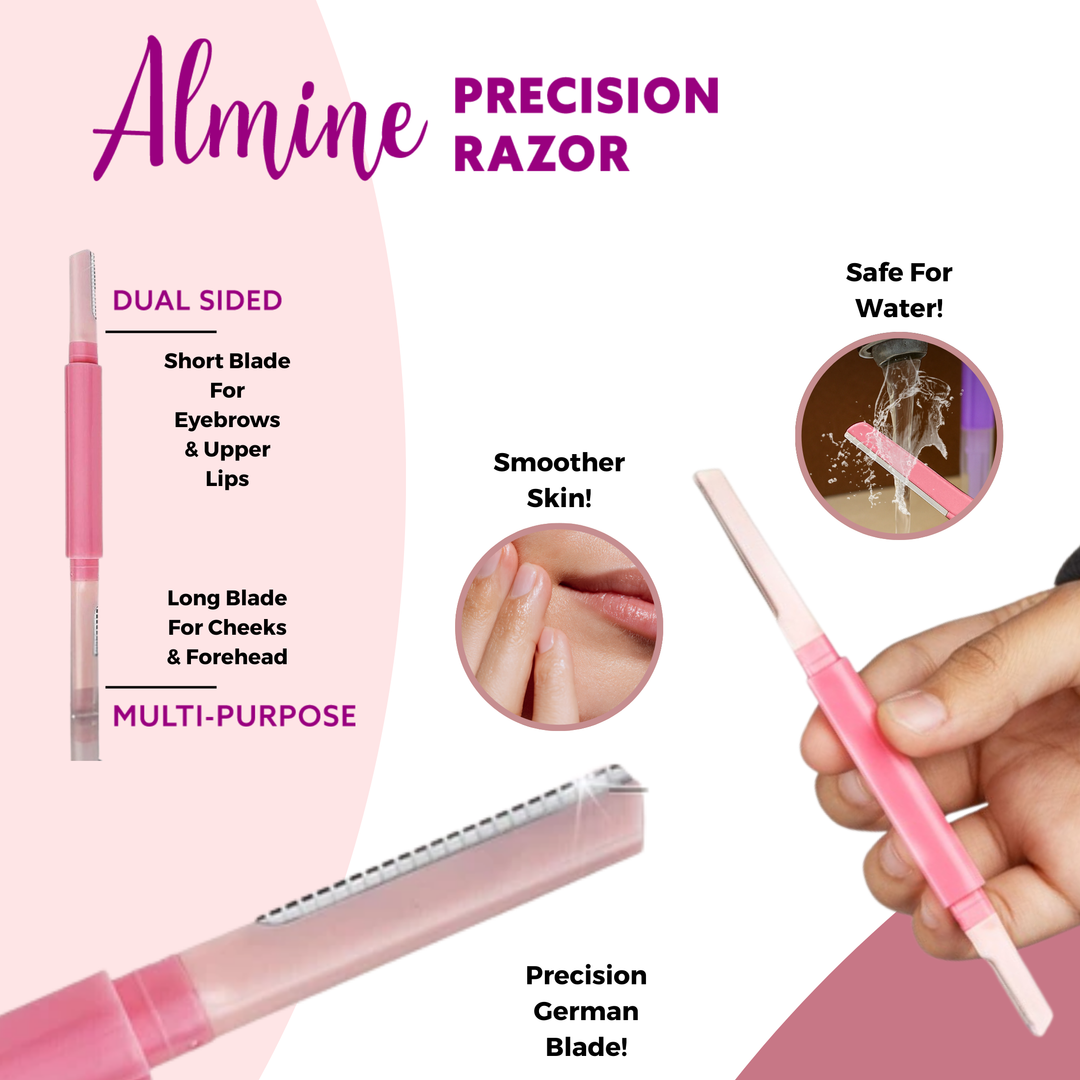Almine Dual Ended Eyebrow Shaper, 3 Count, Assorted Color