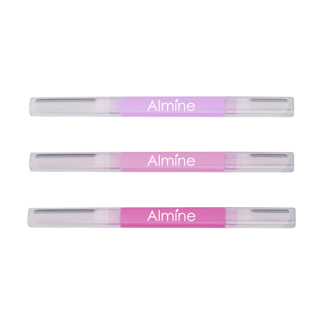 Almine Dual Ended Eyebrow Shaper, 3 Count, Assorted Color