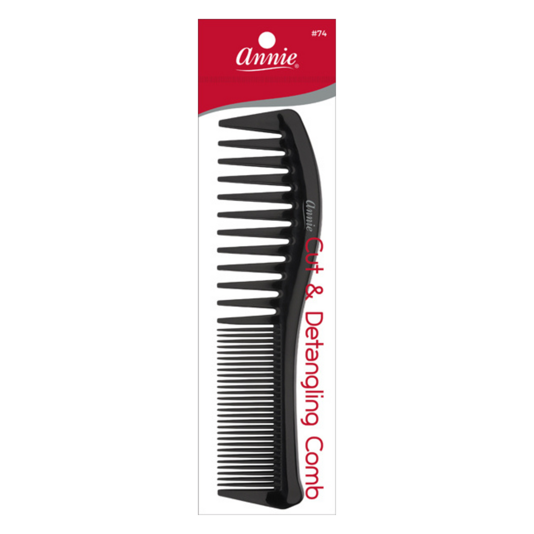 Annie Cut & Detangle Comb, 1 Count, Black