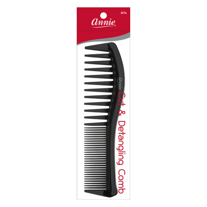 Annie Cut & Detangle Comb, 1 Count, Black