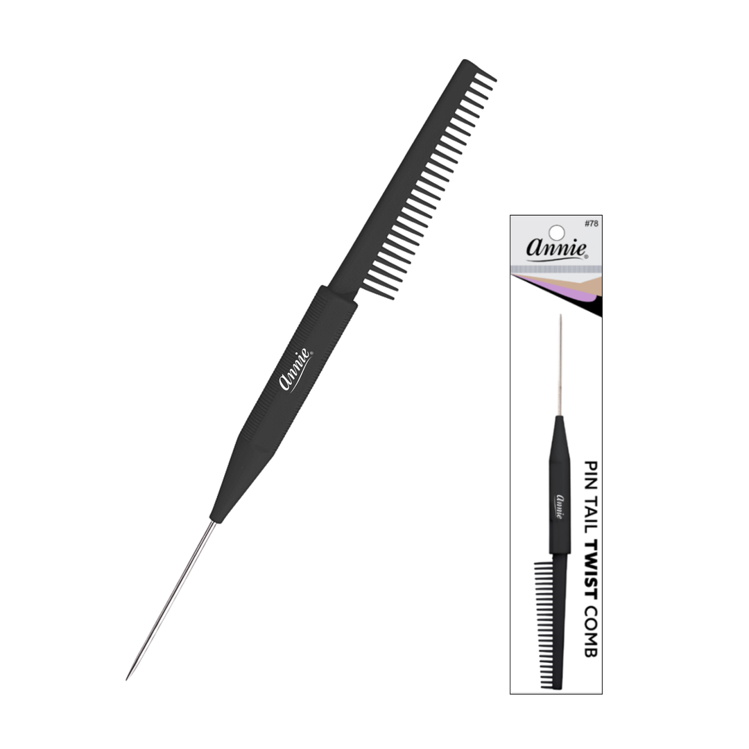 Annie Pin Tail Twist Comb, 1 Count, Black