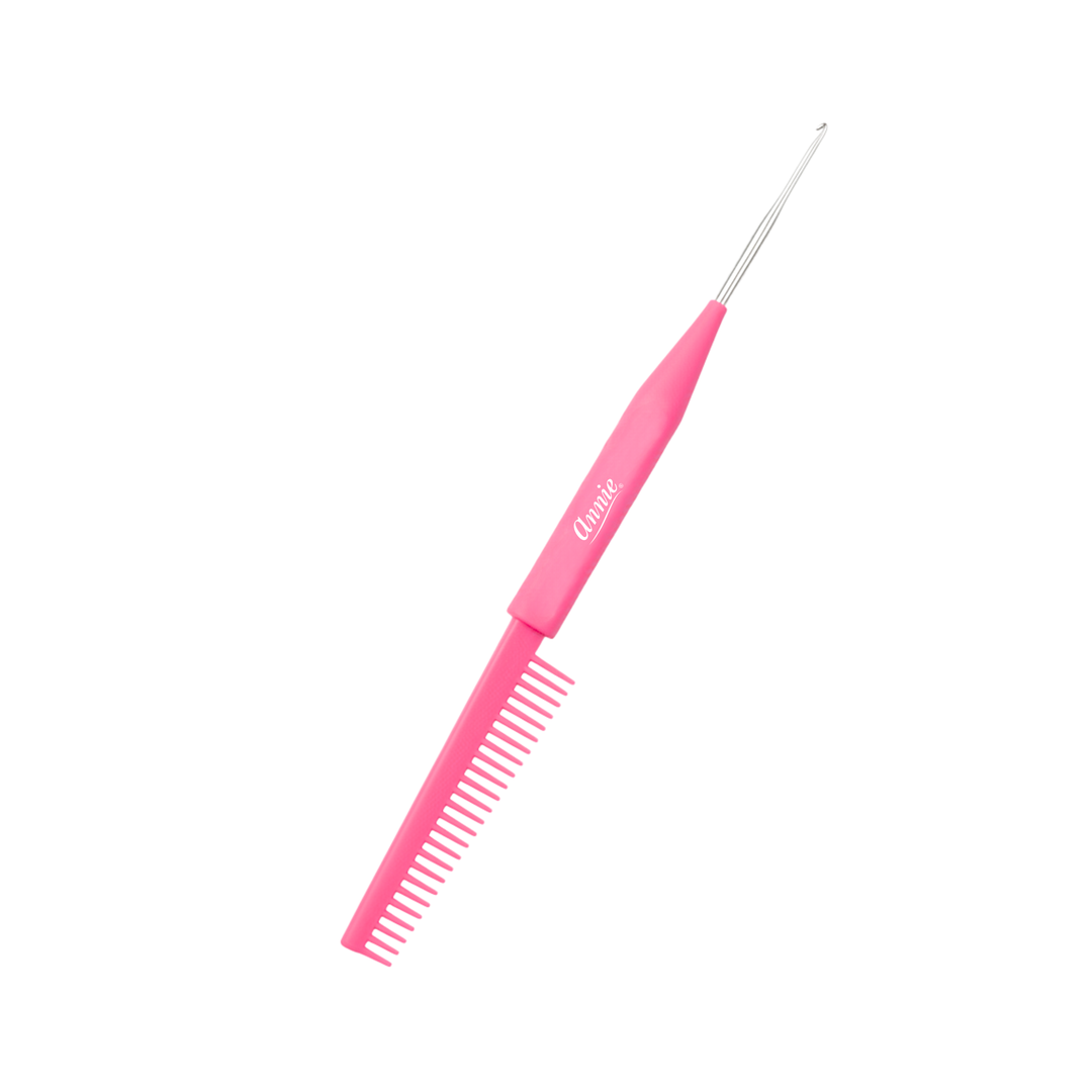 Annie Twist & Lock Comb with Crochet Hook, 1 Count, Assorted