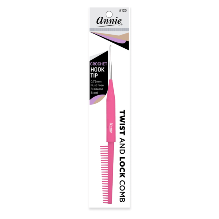 Annie Twist & Lock Comb with Crochet Hook, 1 Count, Assorted