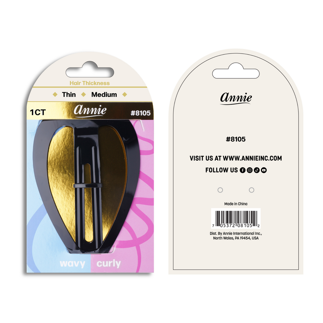 Annie Jumbo Snap Clip 10.5cm, 1 Count, Black
