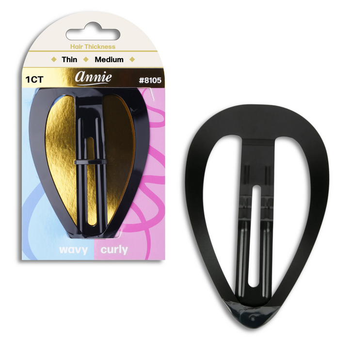 Annie Jumbo Snap Clip 10.5cm, 1 Count, Black