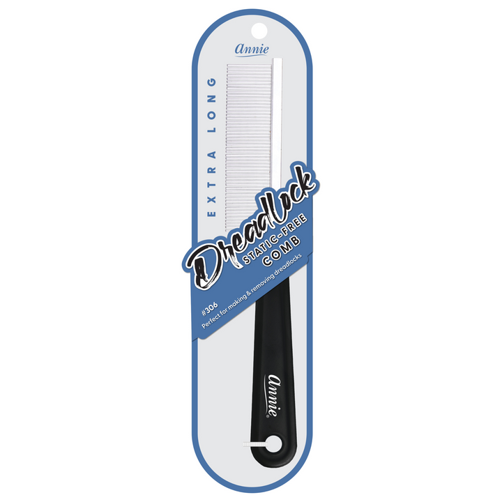 Annie Dreadlock Comb Extra Long, 1 Count, Black