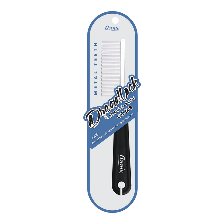 Annie Dreadlock Comb, 1 Count, Black