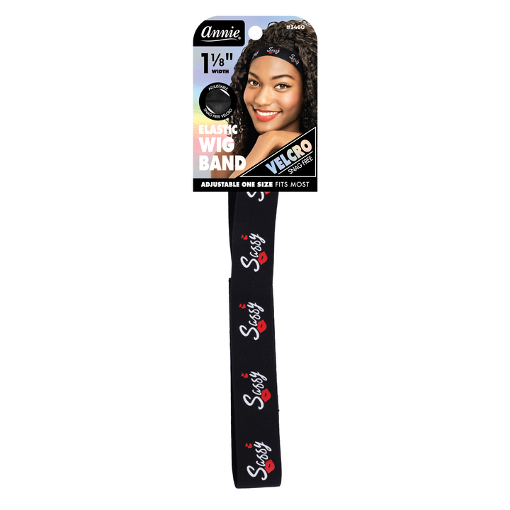 Annie Patterned Elastic Wig Band 1 1/8 Inch, 1 Count, Sassy
