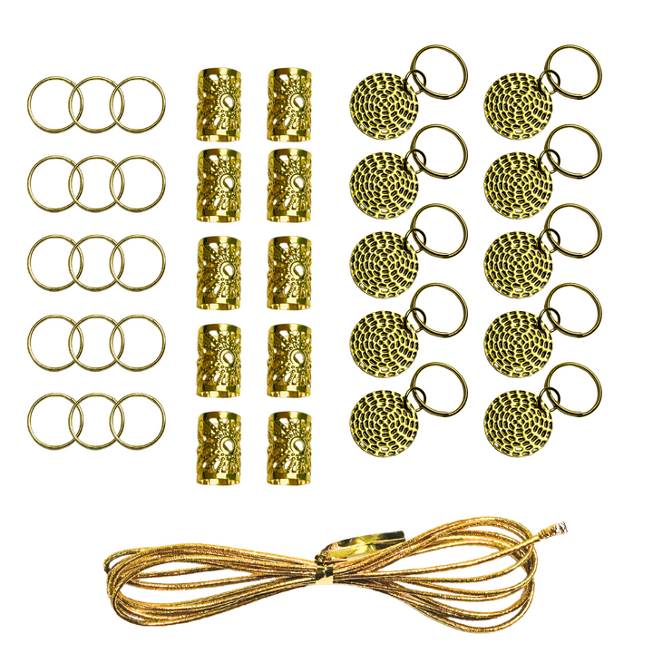 Annie Braid Charm Set, Patterned Circle