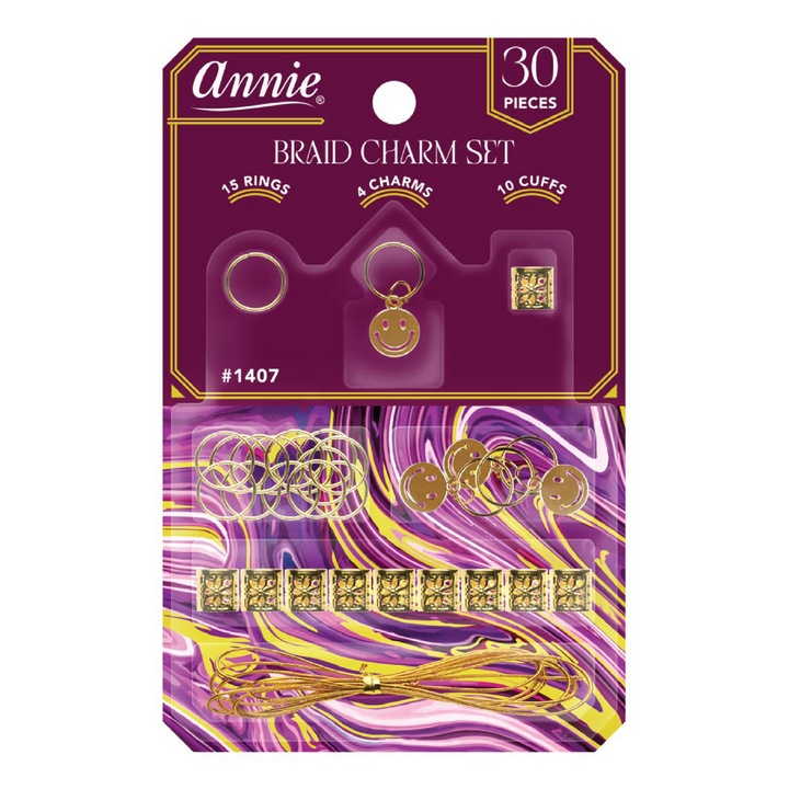 Annie Braid Charm Set, Smiley Face