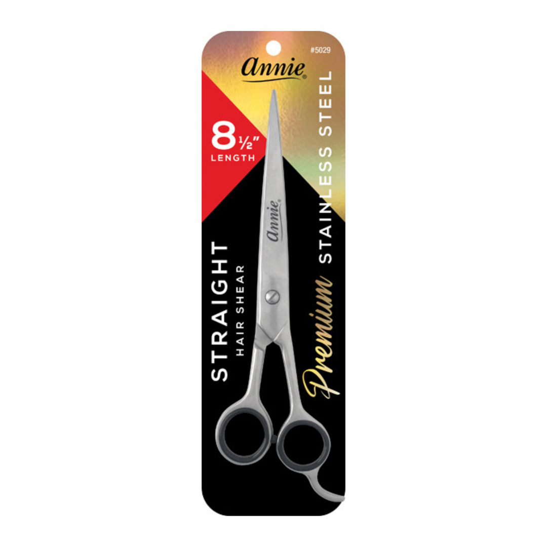 Annie Ice Tempered Stainless Steel Hair Shears 8.5 Inch, 1 Count, Silver