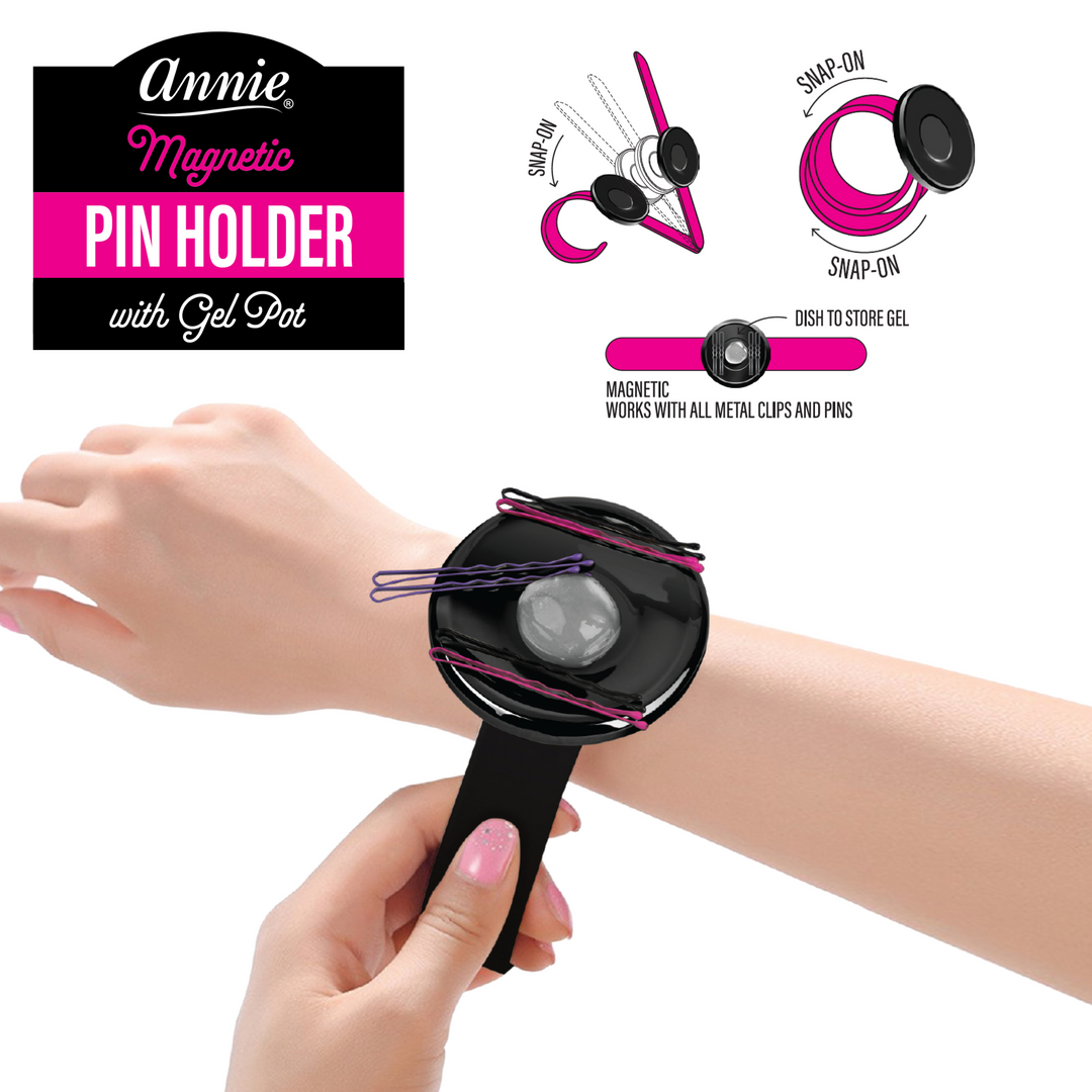 Annie Magnetic Pin Holder and Gel Pot Snap Bracelet, 1 Count, Assorted Color