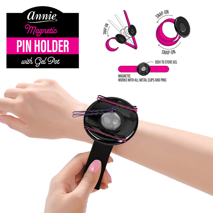 Annie Magnetic Pin Holder and Gel Pot Snap Bracelet, 1 Count, Assorted Color