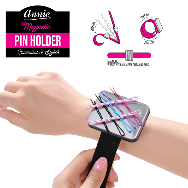 Annie Magnetic Pin Holder Snap Bracelet, 1 Count, Assorted Color