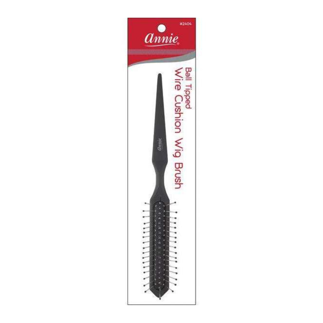 Annie Metal Wig Brush W/ Ball Tips, 1 Count, Black