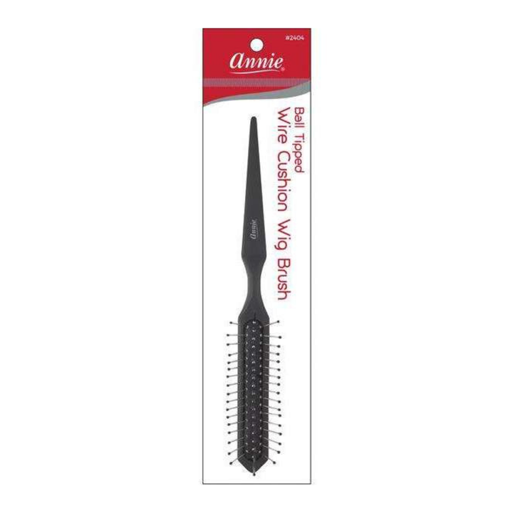Annie Metal Wig Brush W/ Ball Tips, 1 Count, Black