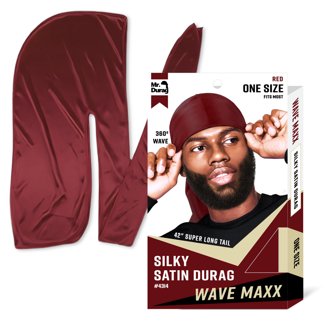 Mr. Durag Wave Maxx Silky Satin Durag, 1 Count, Assorted Colors