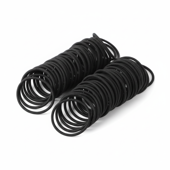 Annie Hair Rubber Bands 3 1/2 Inch x 1/4 Inch, 1/4lb Bag, Black