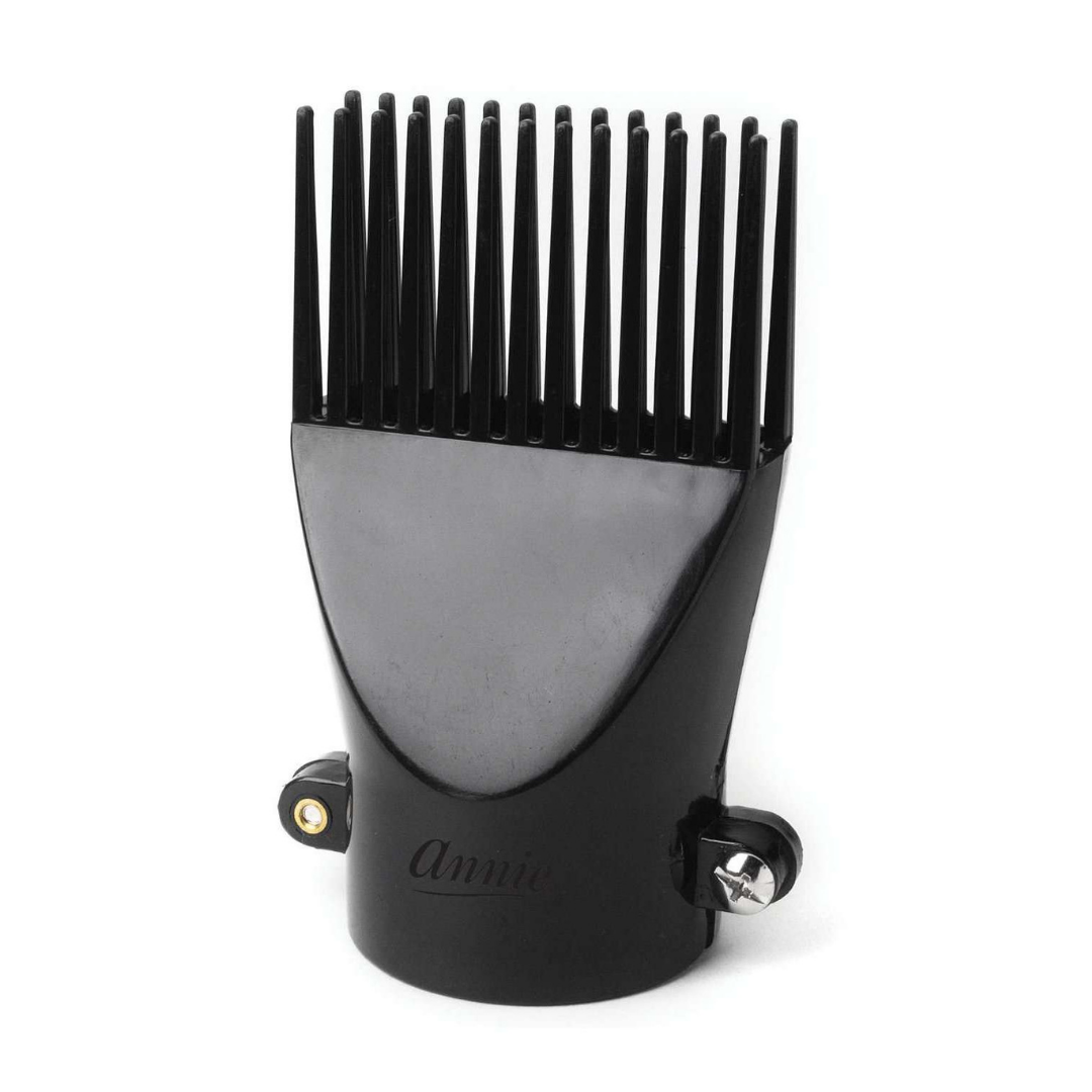 Annie Screw Tighten Hair Dryer Pik Attachment, 1 Count, Black