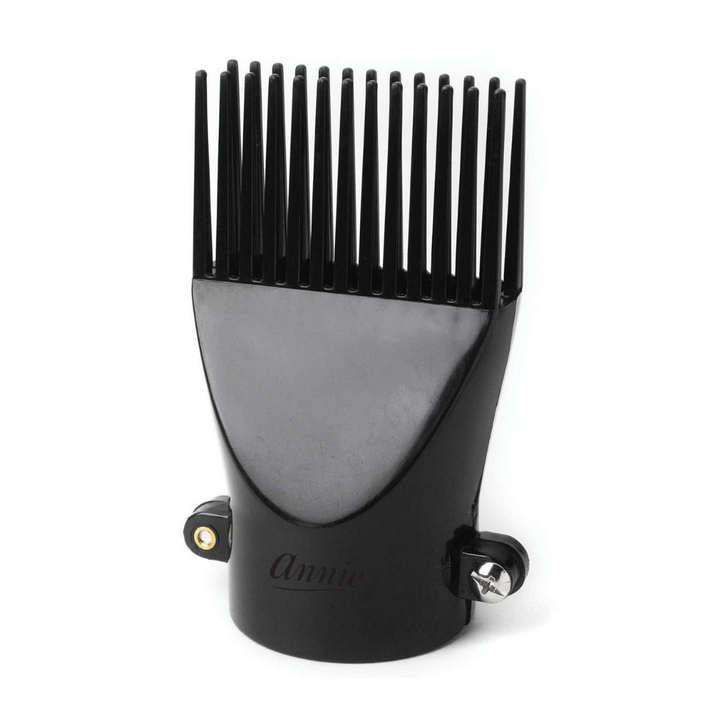 Annie Screw Tighten Hair Dryer Pik Attachment, 1 Count, Black