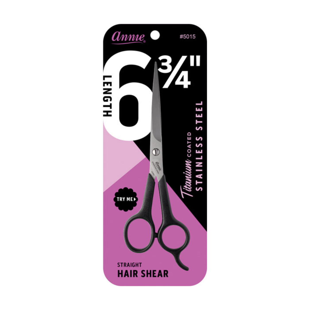 Annie Stainless Steel Hair Shears With Titanium 6.75 Inch, 1 Count, Silver