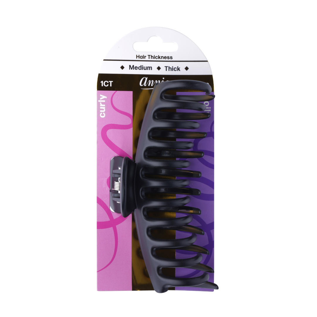 Annie Hair Jaw Clip 12cm, 1 Count, Matte Black