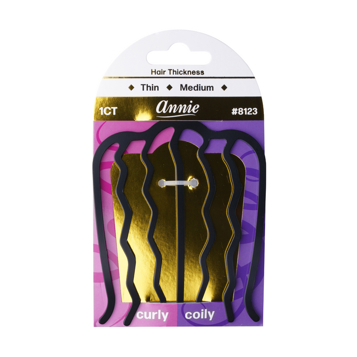 Annie Hair Fork Pin Large, 1 Count, Black