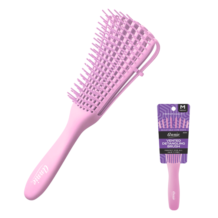 Annie Vented Detangler Brush Medium, 1 Count, Assorted Colors