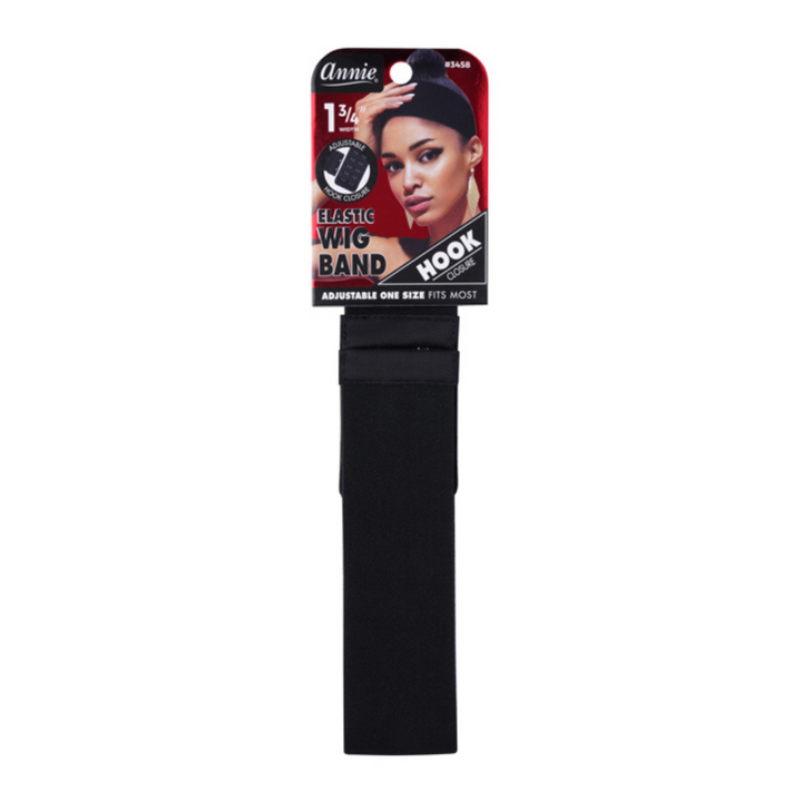 Annie Hook Wig Band 1 3/4 Inch, 1 Count, Black