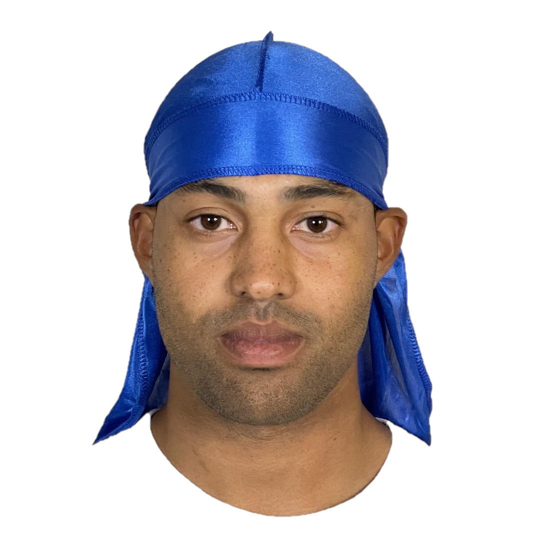 Premium Blue Silky Durag