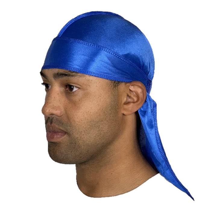 Premium Blue Silky Durag